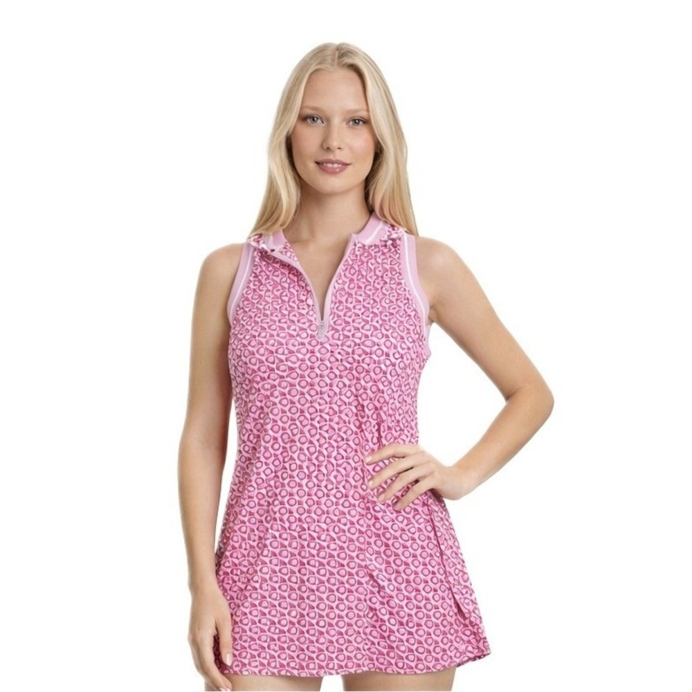 Maelreg Tennis Golf Dress Women's Size Medium Pink Sleeveless Performance